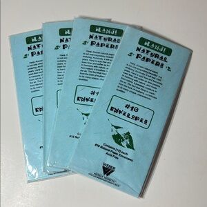 Blue Hanji Natural Papers Envelopes